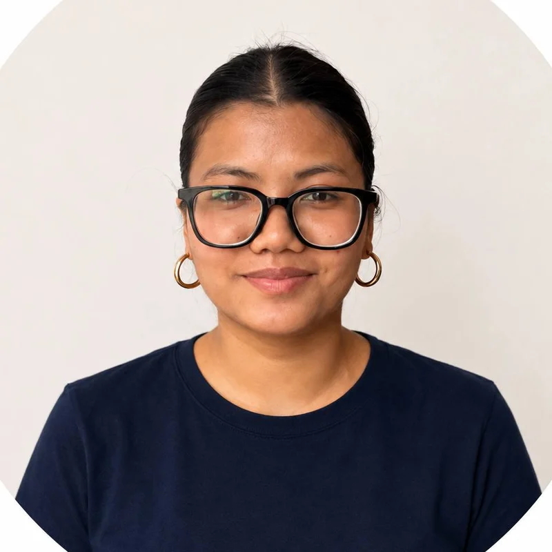 Sudha, rengøringsassistent hos Fokus Rengøring